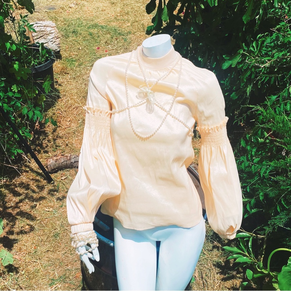 Gold Victorian style long sleeve